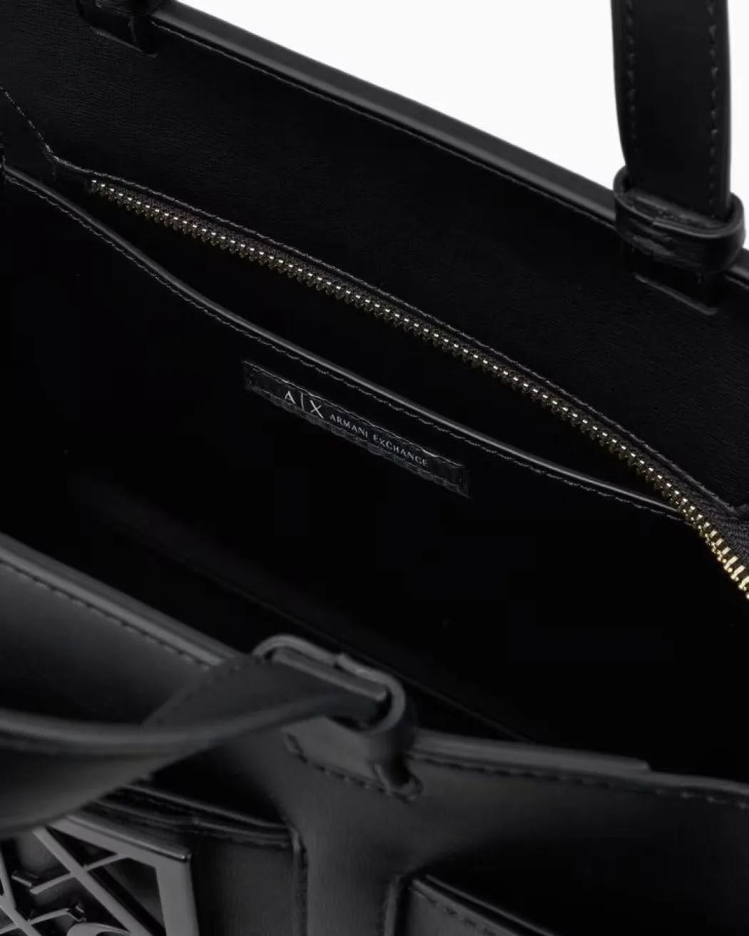 ARMANI EXCHANGE Borsa a tracolla nera da donna in pelle sintetica