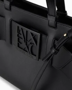 ARMANI EXCHANGE Borsa a tracolla nera da donna in pelle sintetica