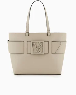 ARMANI EXCHANGE Borsa a tracolla nera da donna in pelle sintetica