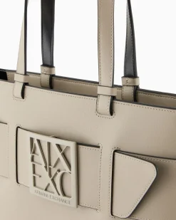ARMANI EXCHANGE Borsa a tracolla nera da donna in pelle sintetica