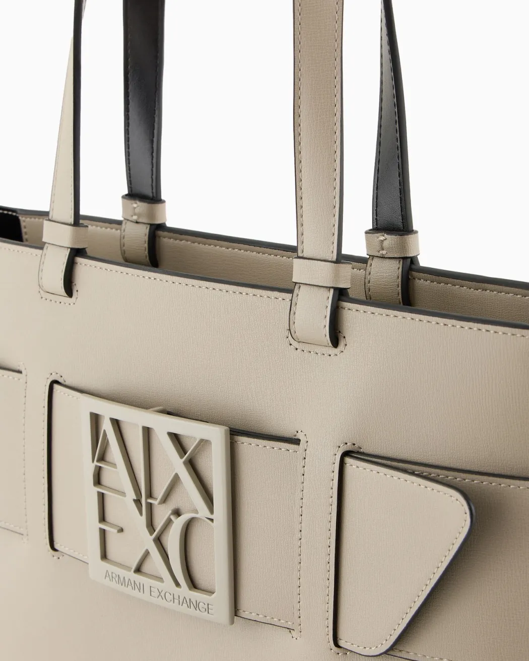ARMANI EXCHANGE Borsa a tracolla nera da donna in pelle sintetica
