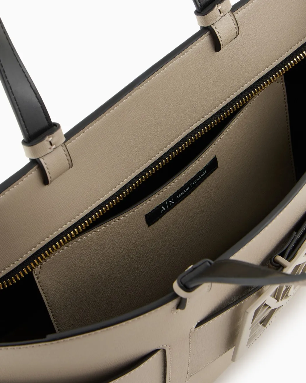 ARMANI EXCHANGE Borsa a tracolla nera da donna in pelle sintetica