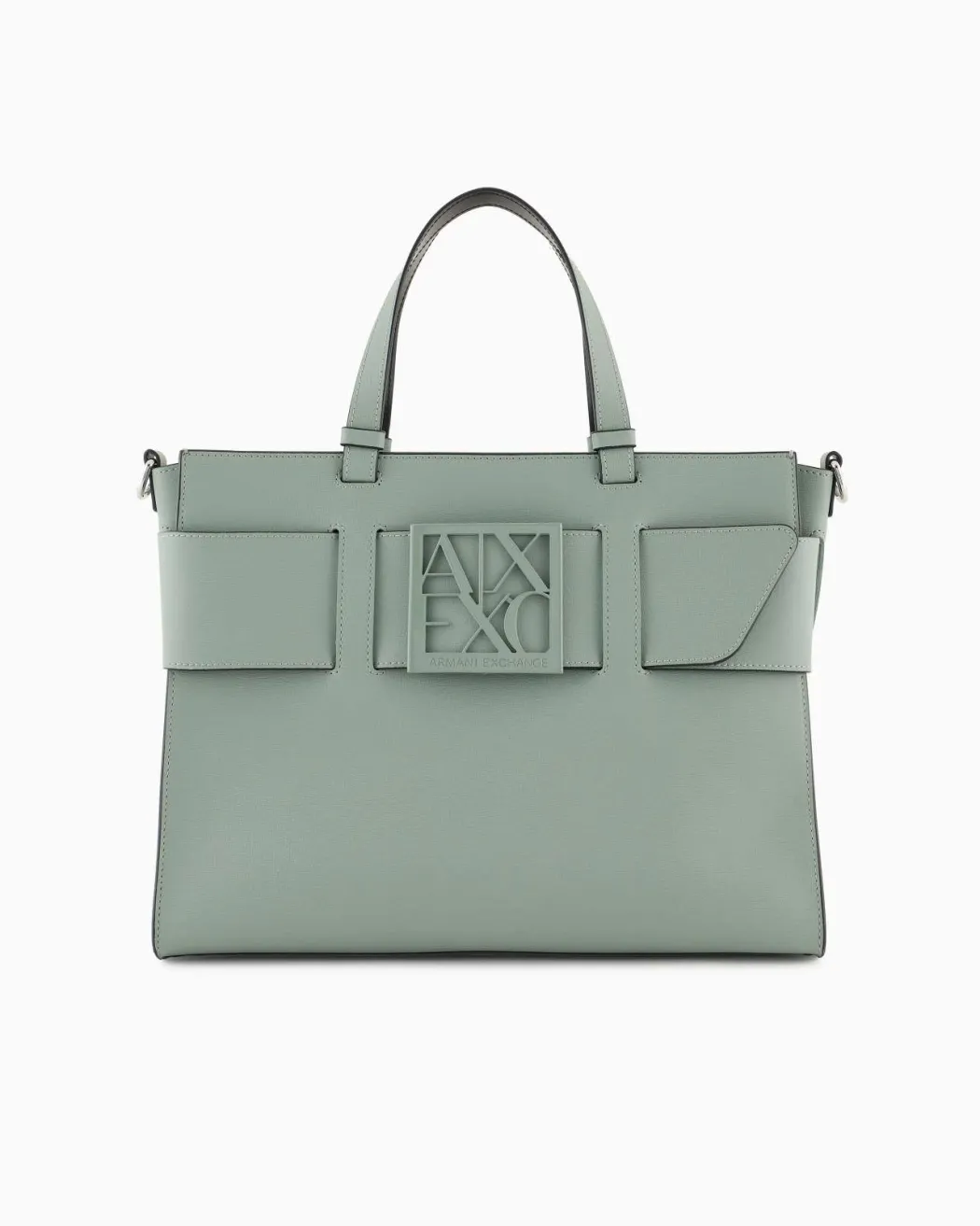 ARMANI EXCHANGE Borsa a tracolla nera da donna in pelle sintetica