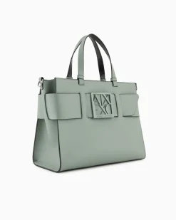 ARMANI EXCHANGE Borsa a tracolla nera da donna in pelle sintetica