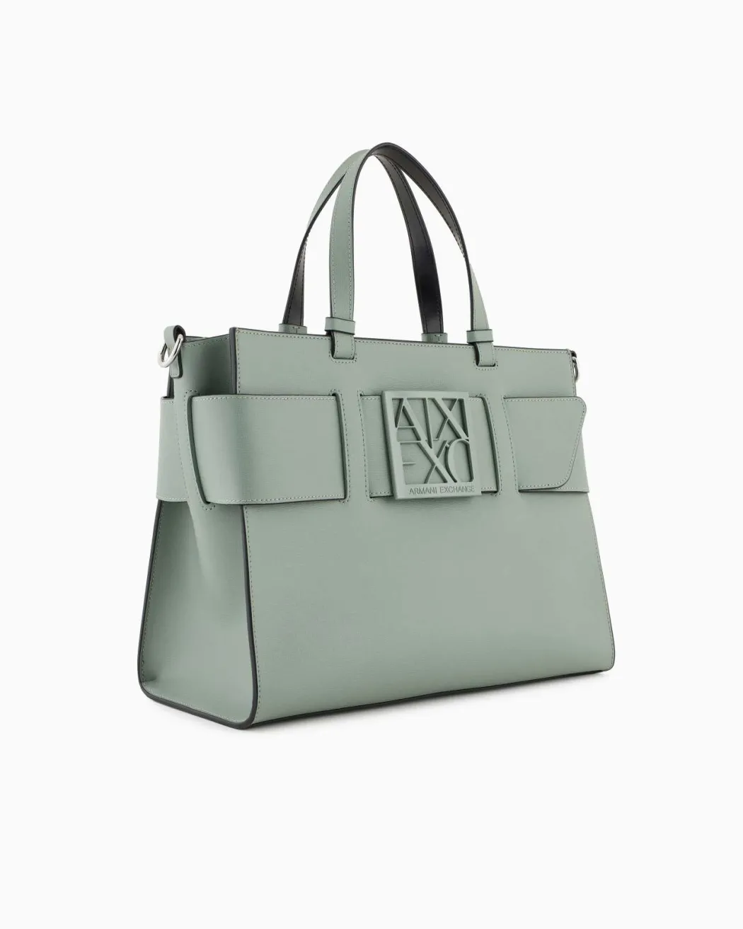 ARMANI EXCHANGE Borsa a tracolla nera da donna in pelle sintetica