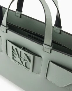 ARMANI EXCHANGE Borsa a tracolla nera da donna in pelle sintetica