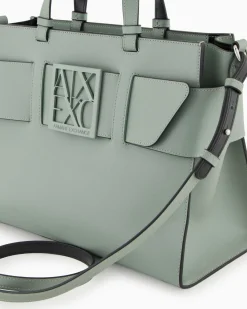 ARMANI EXCHANGE Borsa a tracolla nera da donna in pelle sintetica