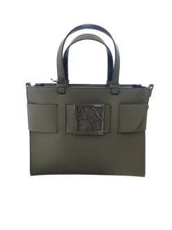 ARMANI EXCHANGE Borsa a tracolla nera da donna in pelle sintetica