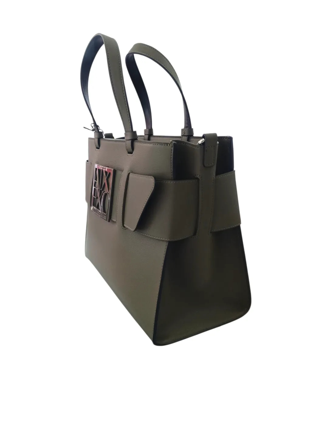 ARMANI EXCHANGE Borsa a tracolla nera da donna in pelle sintetica
