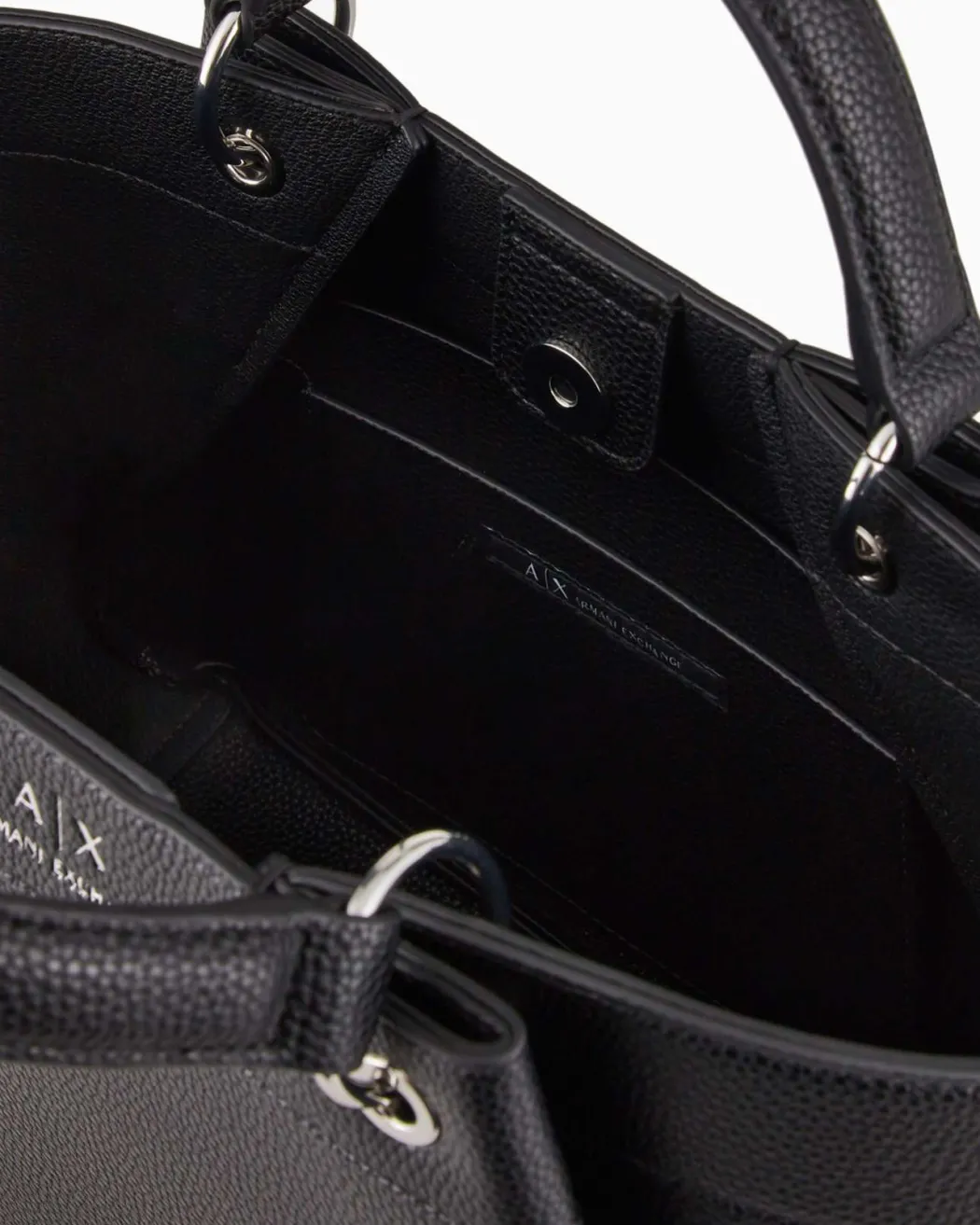 ARMANI EXCHANGE Borsa in ecopelle con dettaglio tracolla