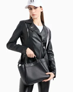 ARMANI EXCHANGE Borsa in ecopelle con dettaglio tracolla