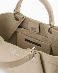 ARMANI EXCHANGE Borsa in ecopelle con dettaglio tracolla