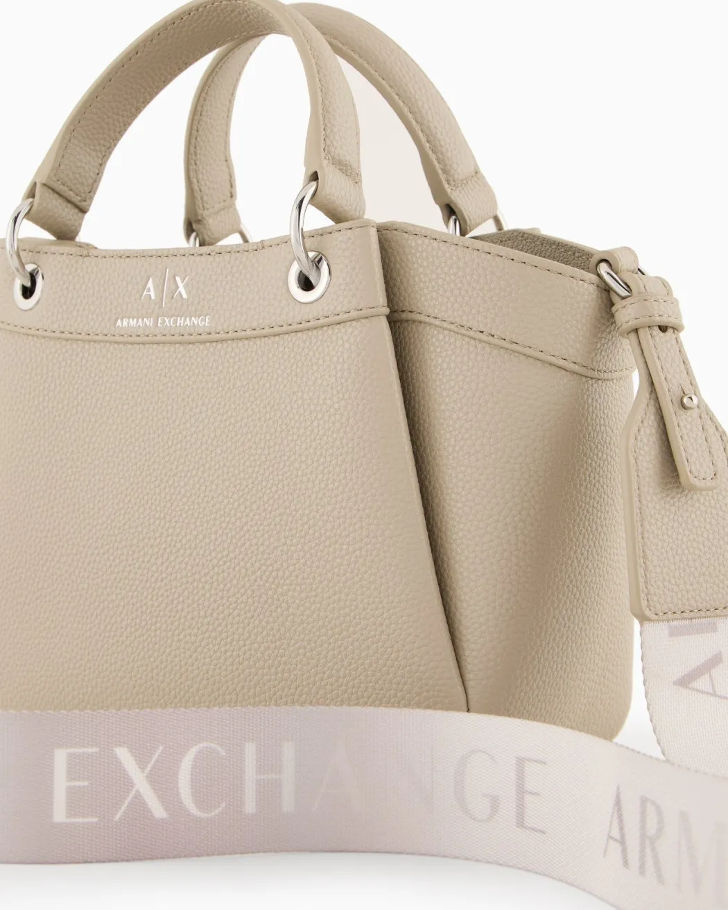 ARMANI EXCHANGE Borsa in ecopelle con dettaglio tracolla