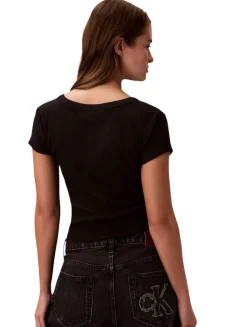 CALVIN KLEIN LABEL T-SHIRT DONNA - LV047C200G