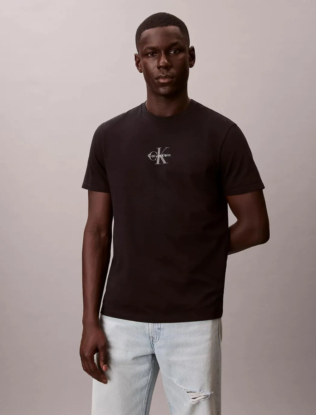CALVIN KLEIN T-SHIRT MICRO MONOLOG - LV04RB866G