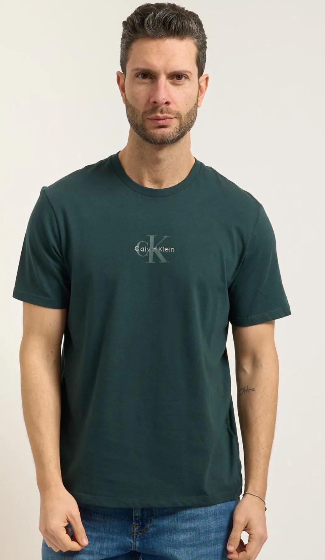 CALVIN KLEIN T-SHIRT MICRO MONOLOG - LV04RB866G