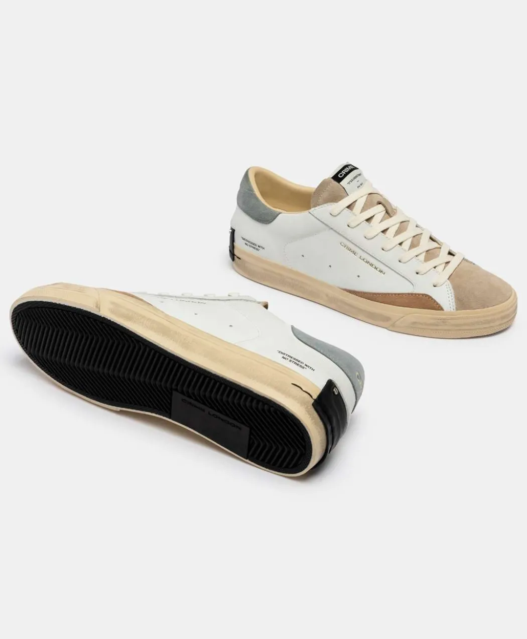 CRIME LONDON SNEAKERS DISTRESSED LO -19050PP8
