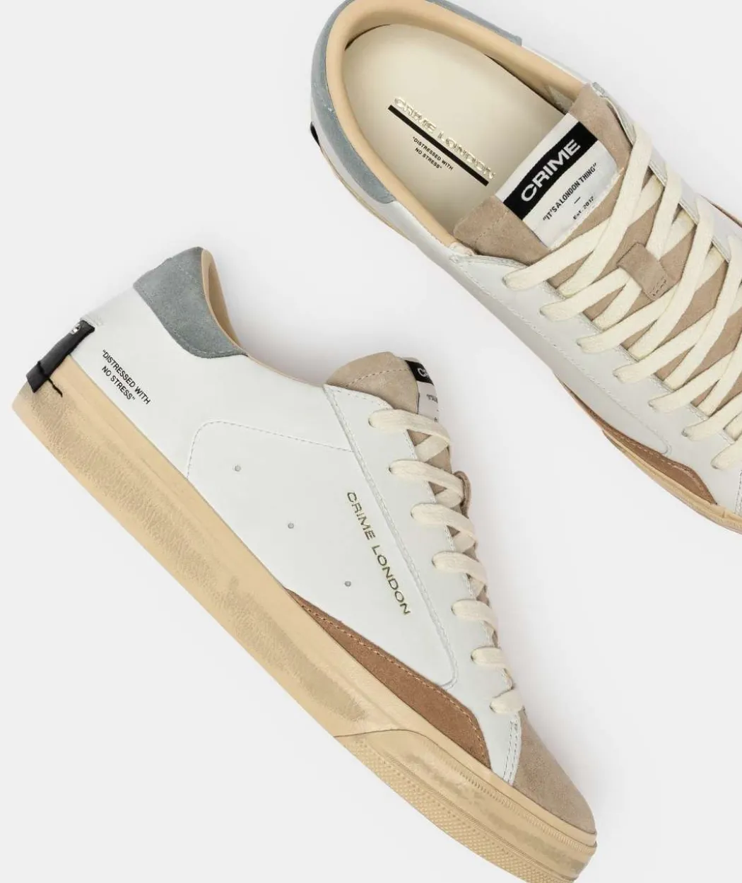 CRIME LONDON SNEAKERS DISTRESSED LO -19050PP8