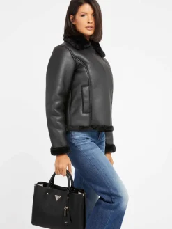 GUESS BORSA A SPALLA DONNA MERIDIAN - HWBG6974060