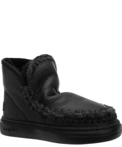 MOU MOU Eskimo Sneaker Bold Stivaletto Pelle Pelo Cracked