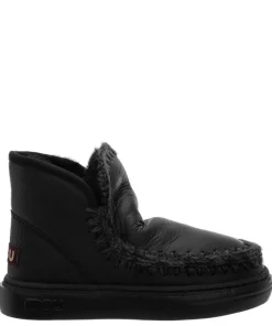 MOU MOU Eskimo Sneaker Bold Stivaletto Pelle Pelo Cracked