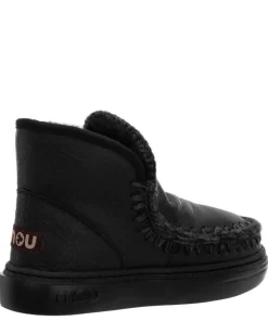MOU MOU Eskimo Sneaker Bold Stivaletto Pelle Pelo Cracked