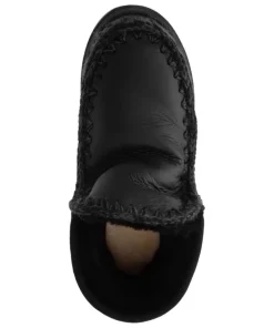 MOU MOU Eskimo Sneaker Bold Stivaletto Pelle Pelo Cracked