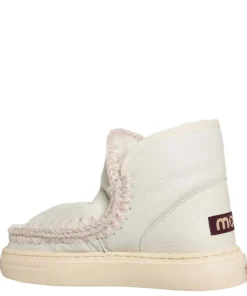 MOU MOU Eskimo Sneaker Bold Stivaletto Pelle Pelo Cracked