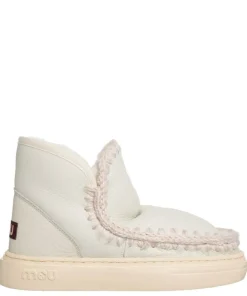 MOU MOU Eskimo Sneaker Bold Stivaletto Pelle Pelo Cracked