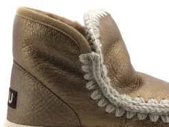 MOU MOU Eskimo Sneaker Bold Stivaletto Pelle Pelo Cracked