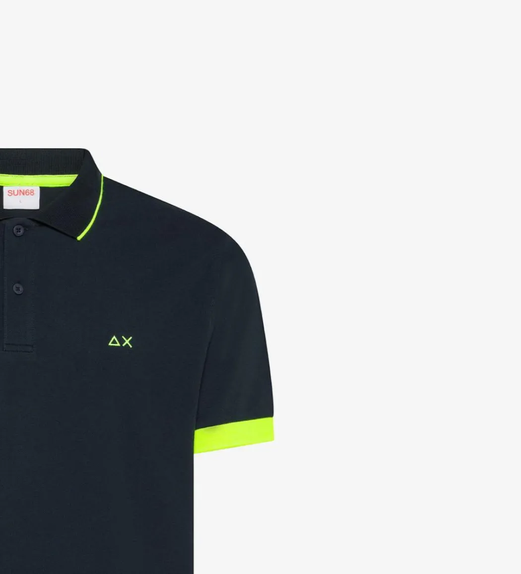 SUN 68 POLO SMALL STRIPE -A36120