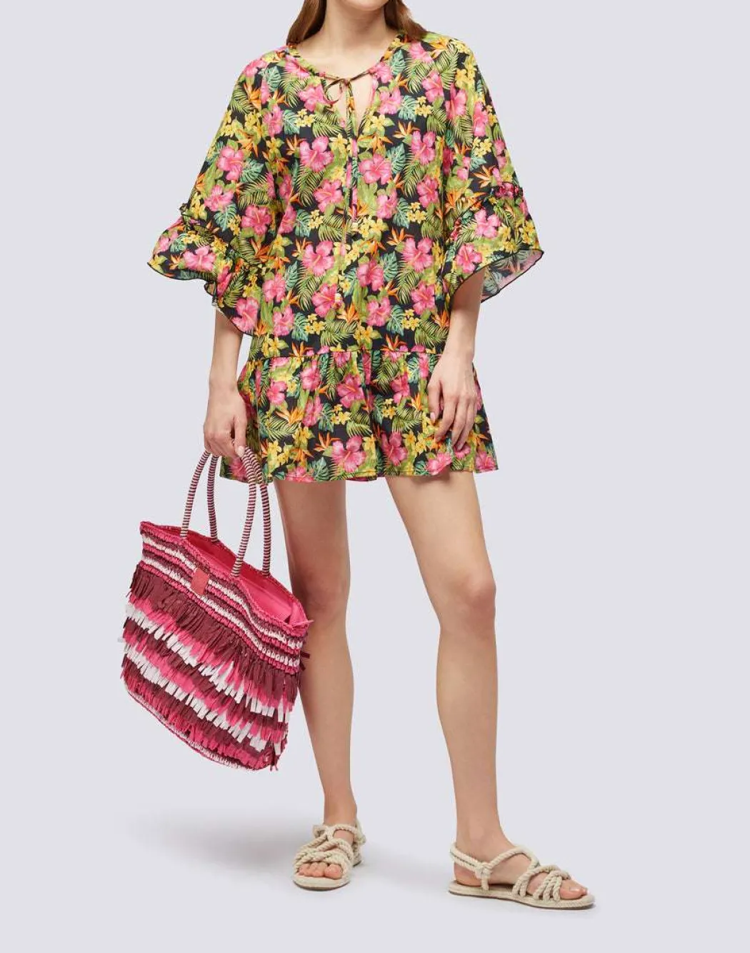 SUNDEK LIBERA FRINGES BORSA MARE DONNA - AW744ABPA100