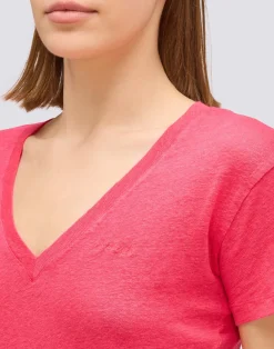 SUNDEK V-NECK T-SHIRT DONNA -W967TELI800