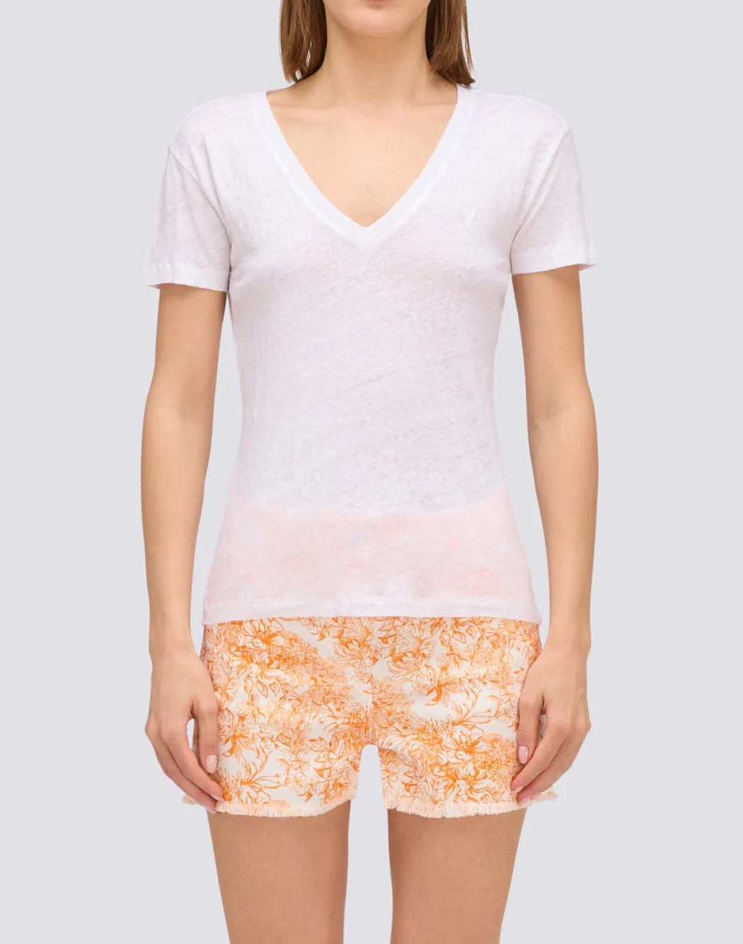 SUNDEK V-NECK T-SHIRT DONNA -W967TELI800